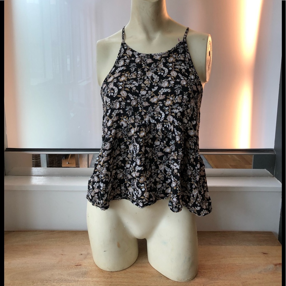 Sz small American Eagle floral flowy tank